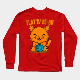 Play with me , human Long Sleeve T-Shirt